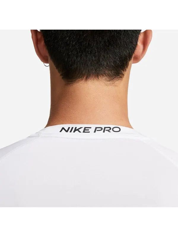 Футболка pro dri fit облегающие с длинным рукавом фитнес-топ Nike — изображение 3 из 4, белый/мульти