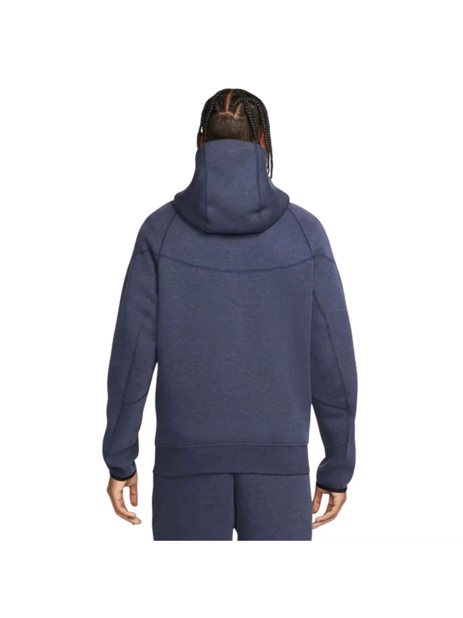 Худи Nike Tech Fleece Windrunner на молнии, цвет «Обсидиановый меланж» — изображение 2 из 4