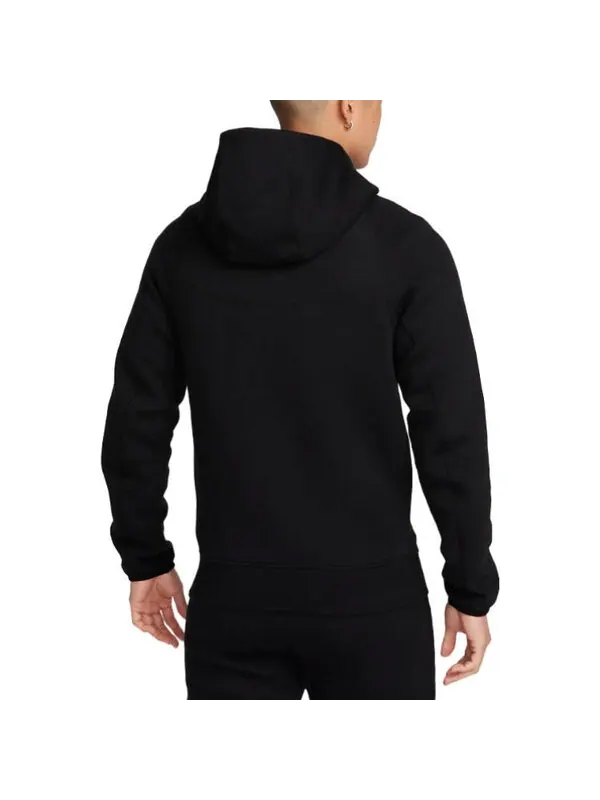 Куртка Nike Tech Fleece Full Zip Windrunner Hoodie 'Black' — изображение 4 из 4, черный/мульти