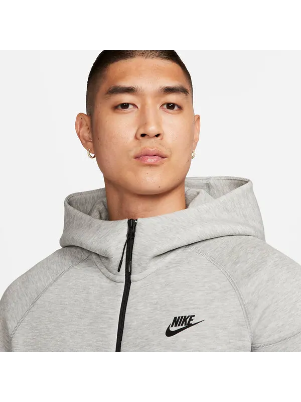 Куртка спортивная одежда техническая флисовая куртка на молнии с капюшоном Nike — изображение 2 из 3, серый