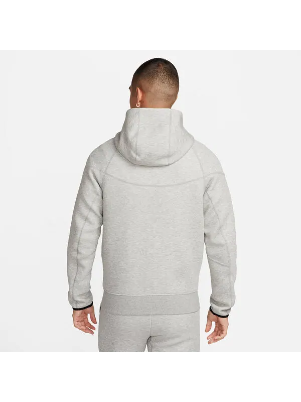 Куртка спортивная одежда техническая флисовая куртка на молнии с капюшоном Nike — изображение 3 из 3, серый