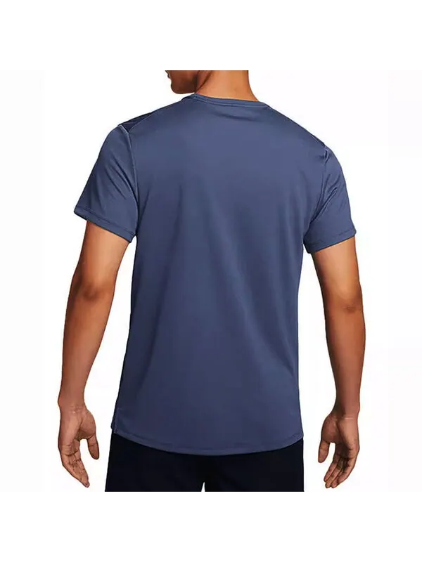 Футболка Nike Dri-FIT UV Miler Studio'72 Short Sleeve Running Top 'Blue' — изображение 4 из 4, синий/мульти