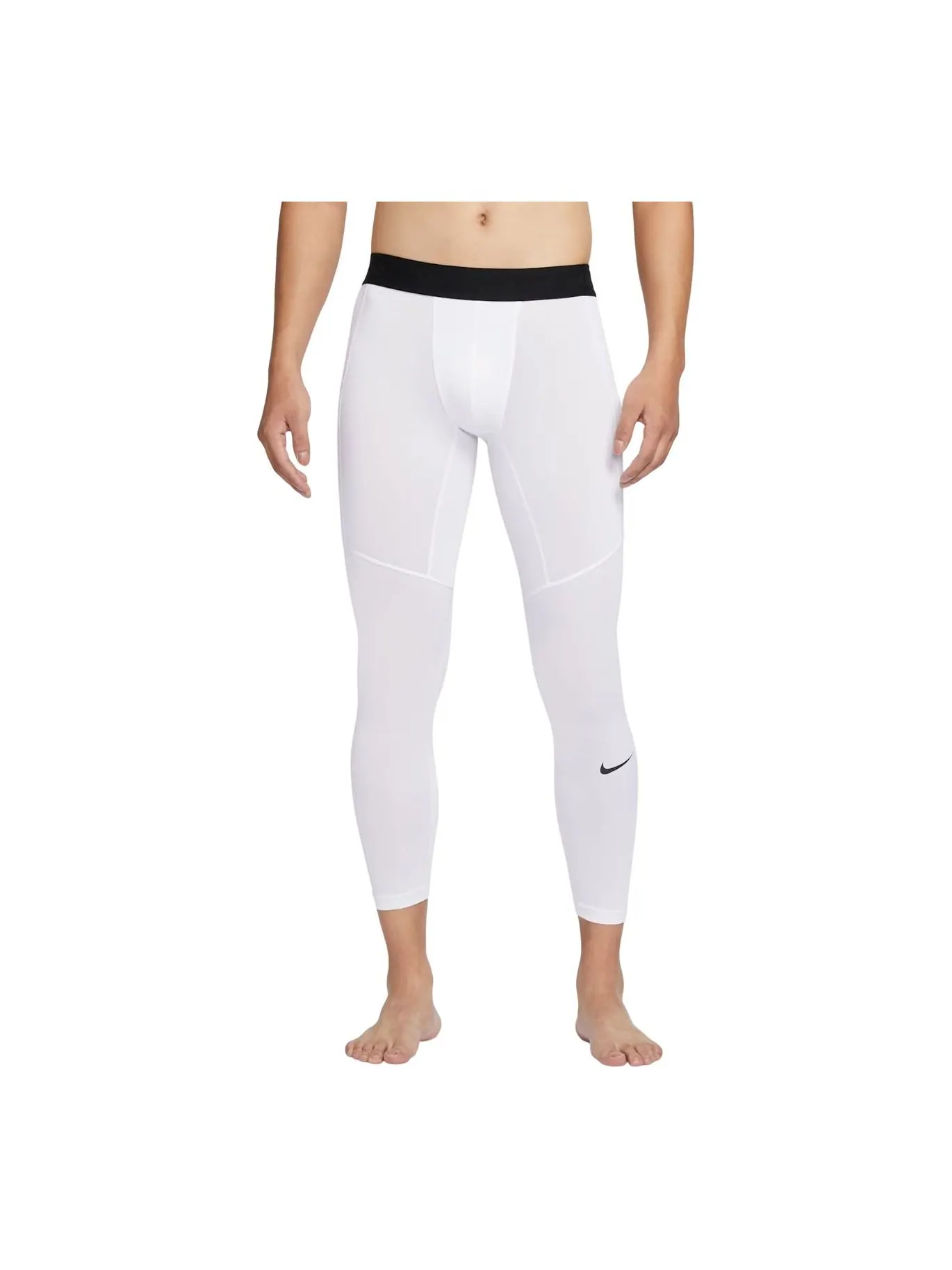 Леггинсы Nike Pro Dri-FIT Fitness Tights Asia Sizing 'White Black' — изображение 1 из 2, белый