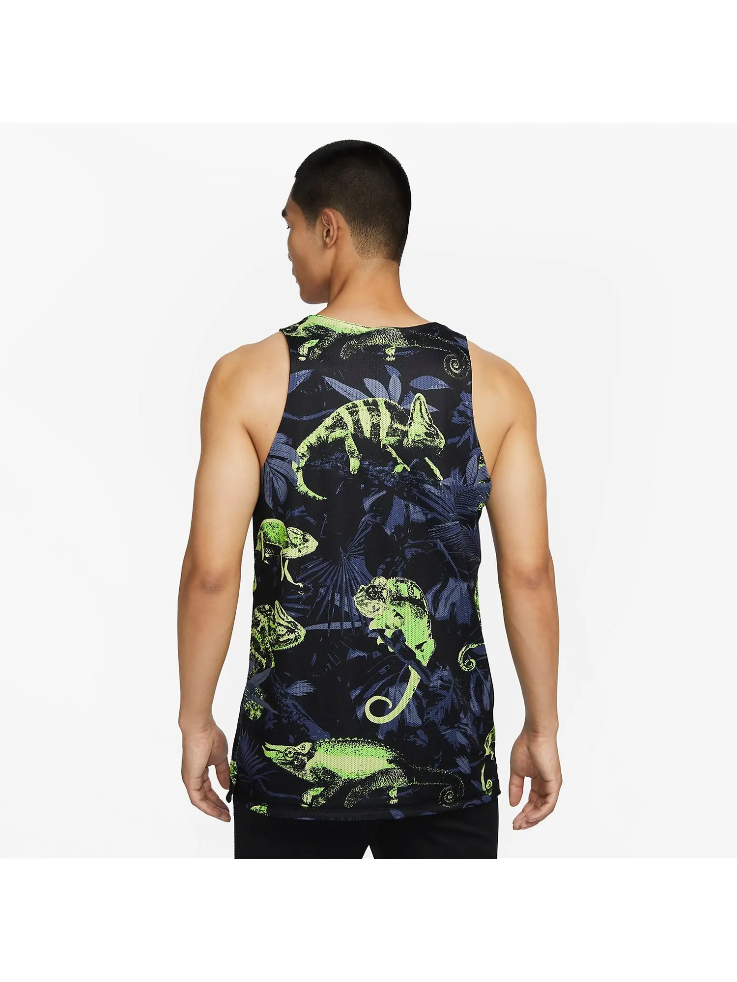 Спортивный топ Nike Dri-FIT Studio '72 Reversible Allover Print Training Tank Top 'Black' FB7979-010 — изображение 4 из 4