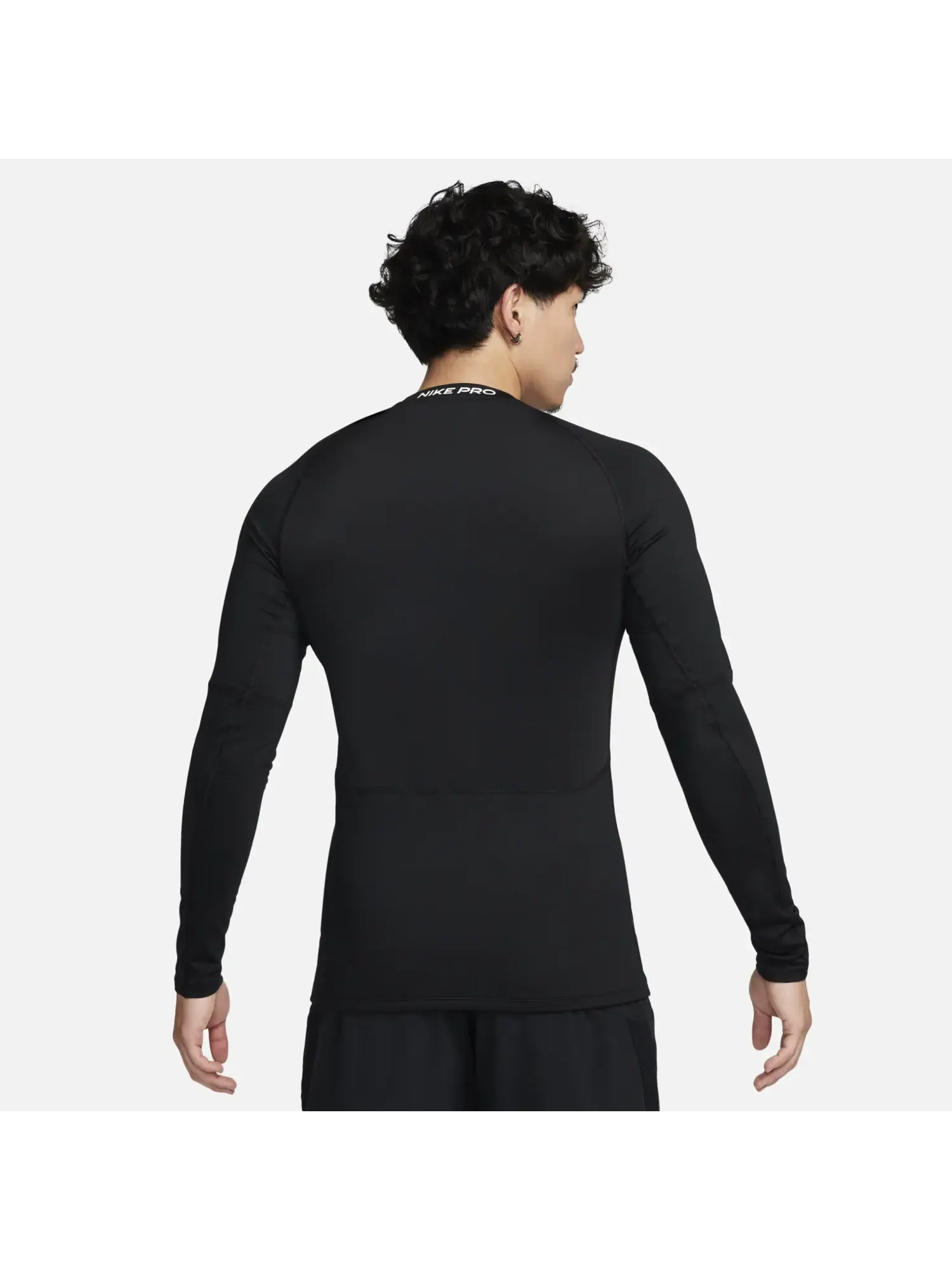 Топ Nike Pro Warm Long-Sleeve Top 'Black' — изображение 5 из 5, черный