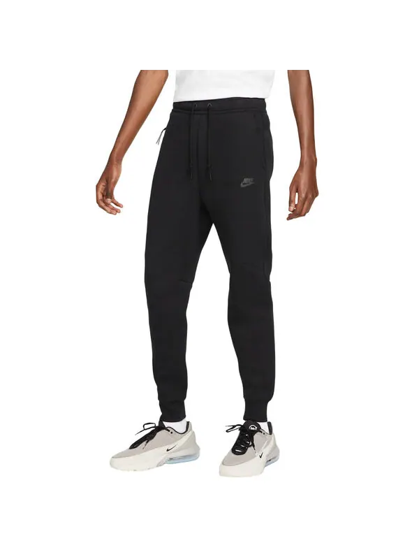 Брюки tech fleece windrunner sweatpants 'black' Nike — изображение 1 из 2, черный/черный