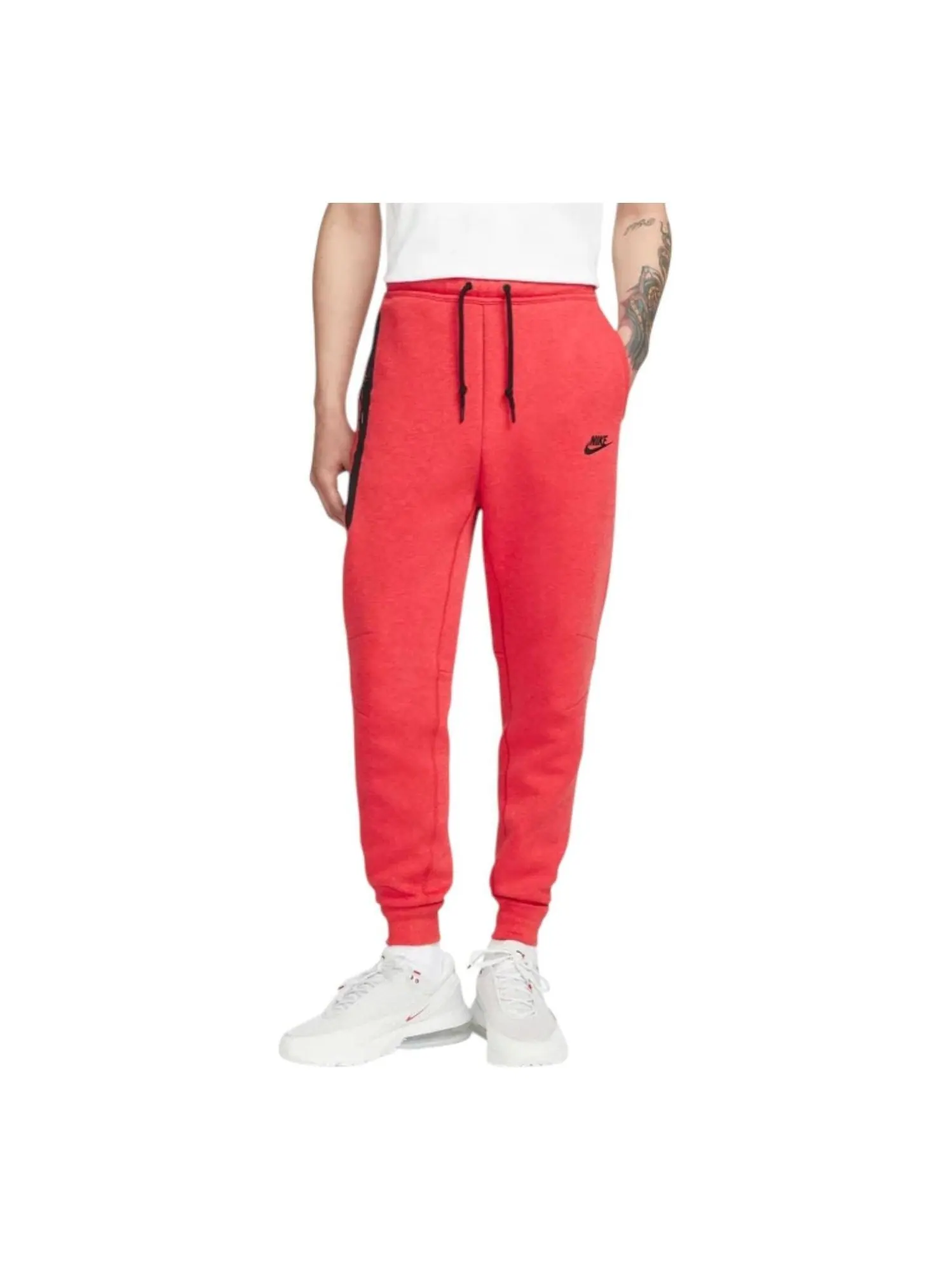Спортивные брюки Nike Sportswear Tech Fleece Pants 'Light University Red Heather Black' — изображение 1 из 2