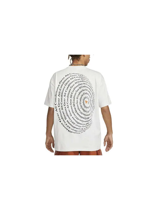 Футболка Nike ACG Vortex T-Shirt 'White' — изображение 4 из 4, белый/мульти