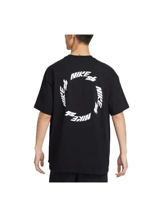 Футболка Nike SB Wheel T-Shirt 'Black' — изображение 1 из 3, черный/мульти