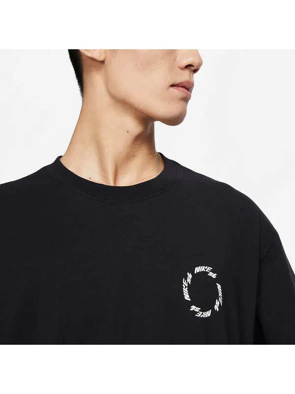 Футболка Nike SB Wheel T-Shirt 'Black' — изображение 2 из 3, черный/мульти