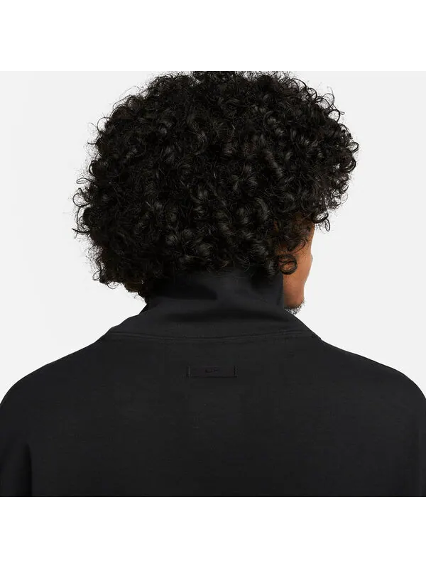 Толстовка Nike Sportswear Tech Fleece Reimagined Oversized Turtleneck Sweatshirt 'Black' — изображение 3 из 4, черный