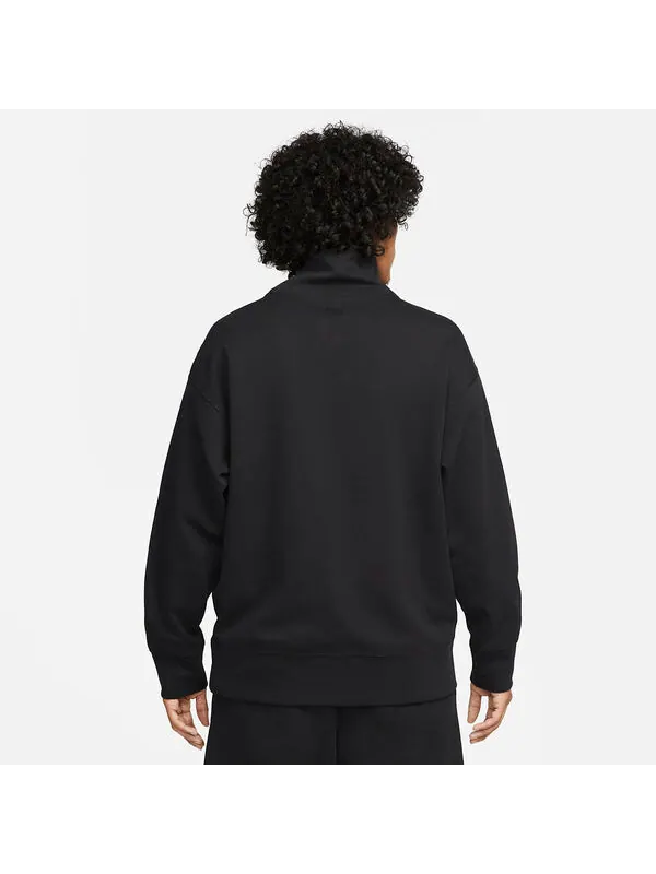 Толстовка Nike Sportswear Tech Fleece Reimagined Oversized Turtleneck Sweatshirt 'Black' — изображение 4 из 4, черный