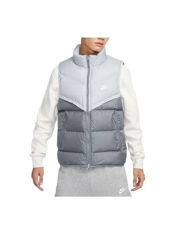 Жилеты windrunner stormfit пуховый жилет Nike — изображение 1 из 4, серый