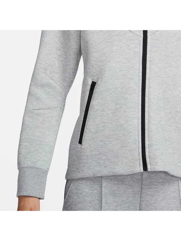 Куртка технический флис с капюшоном на молнии Nike — изображение 3 из 4, серый