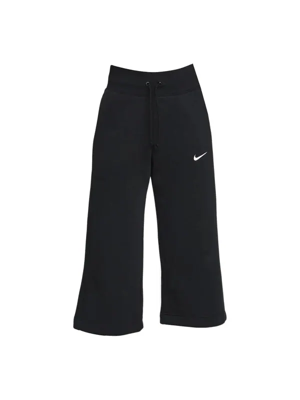 Штаны phoenix флисовые укороченные спортивные штаны с высокой талией Nike — изображение 1 из 4, черный