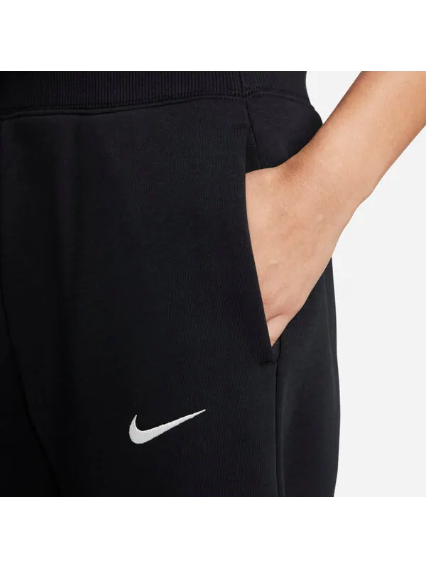 Штаны phoenix флисовые укороченные спортивные штаны с высокой талией Nike — изображение 4 из 4, черный