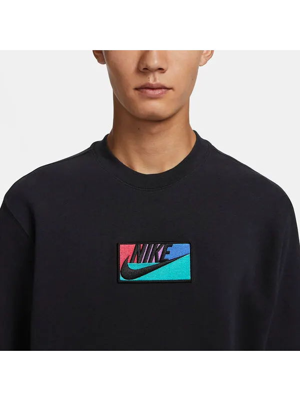 Толстовка спортивная одежда клуб флисовая толстовка с капюшоном Nike — изображение 3 из 3, черный