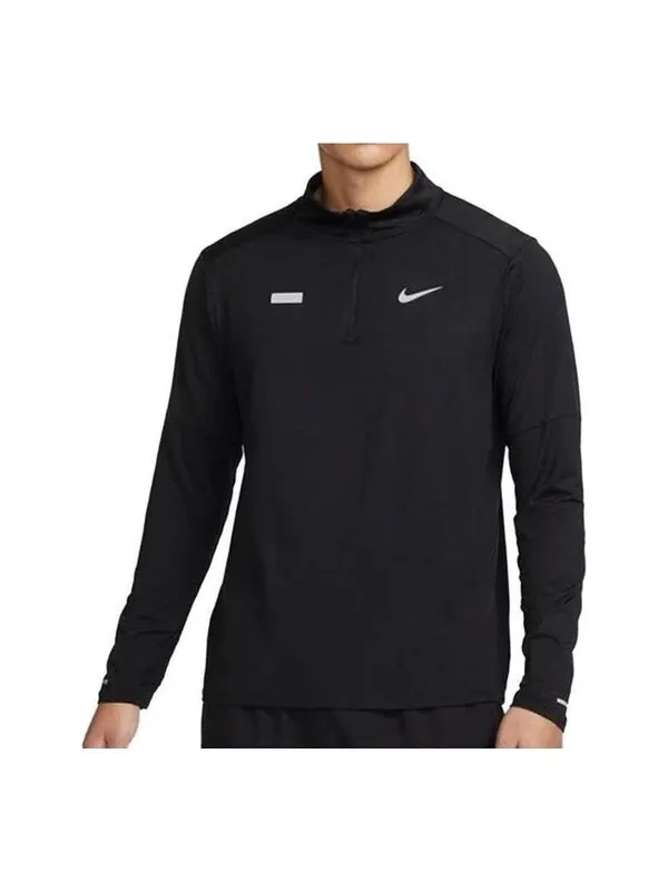 Топ Nike Element Flash Dry Fit Half Zip Running Top 'Black' — изображение 1 из 3, черный