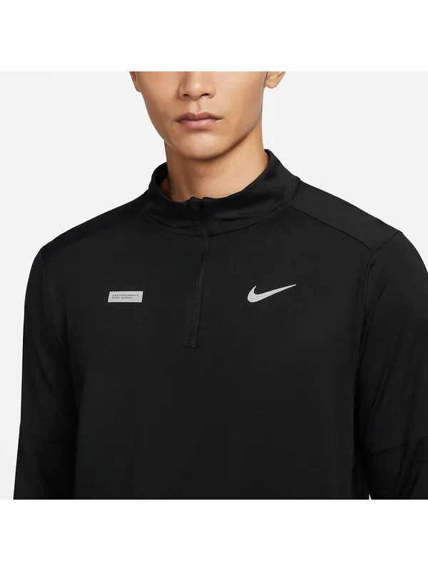 Топ Nike Element Flash Dry Fit Half Zip Running Top 'Black' — изображение 2 из 3, черный