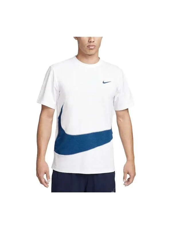 Футболка dri fit uv hyverse футболка Nike — изображение 1 из 4, белый/синий