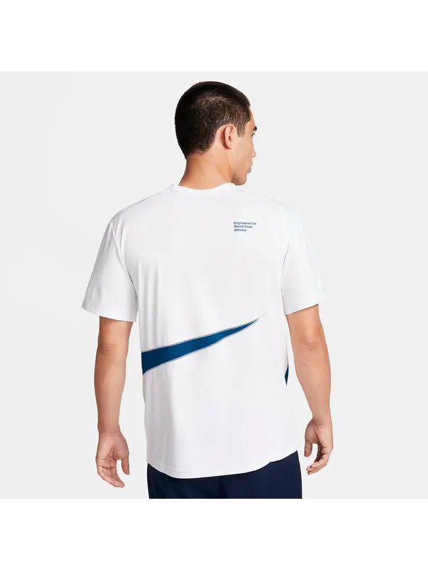 Футболка dri fit uv hyverse футболка Nike — изображение 2 из 4, белый/синий