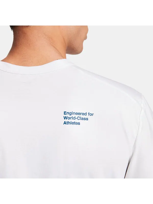 Футболка dri fit uv hyverse футболка Nike — изображение 4 из 4, белый/синий