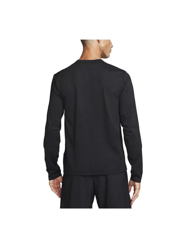 Футболка dri fit uv hyverse с длинным рукавом фитнес-топ Nike — изображение 3 из 3, черный