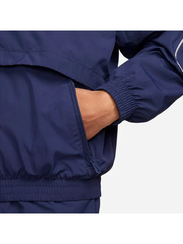 Куртка спортивная одежда solo swoosh тканые Куртка для трека Nike — изображение 4 из 4, темно-синий