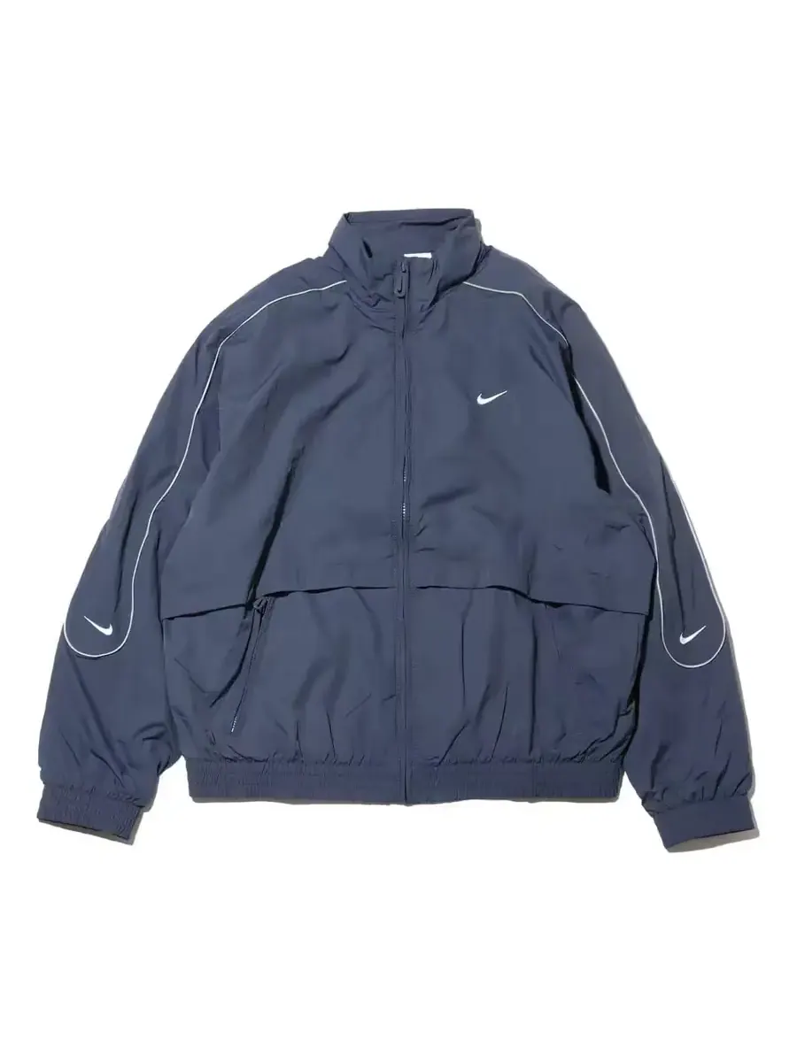 Куртка Nike Sportswear Solo Swoosh Woven Track Jacket 'Blue' — изображение 1 из 5, синий