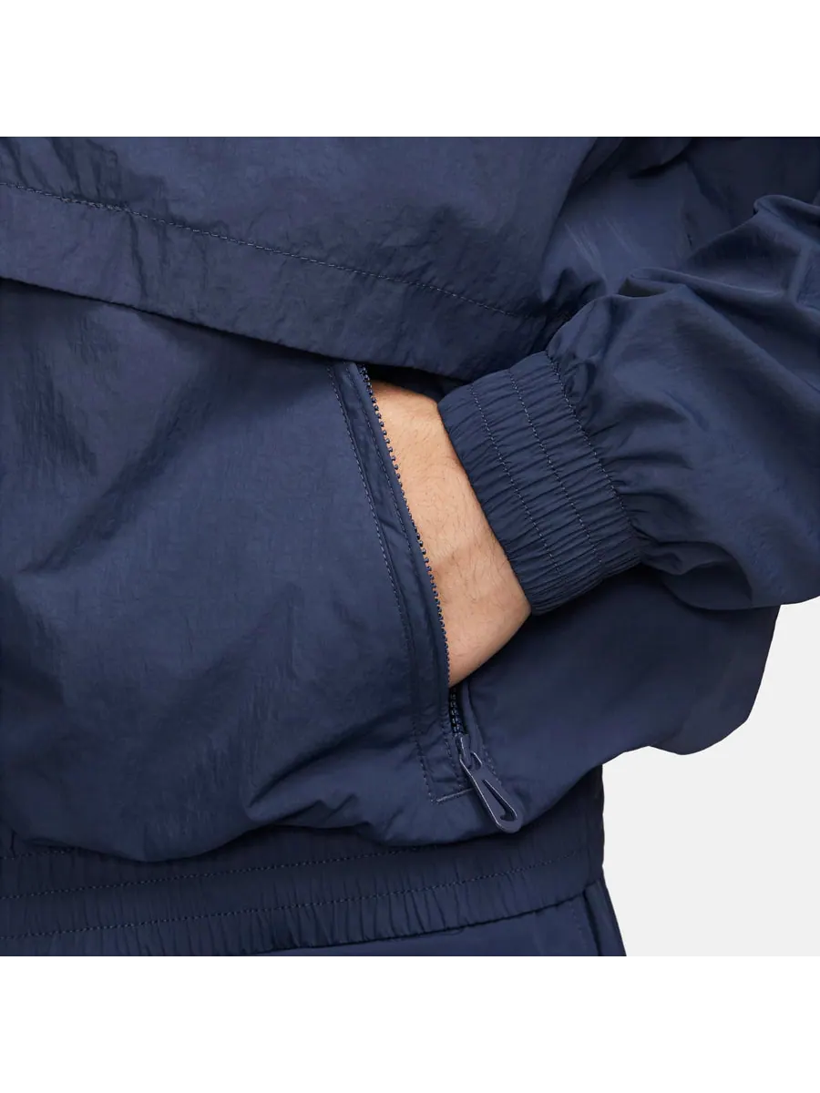 Куртка Nike Sportswear Solo Swoosh Woven Track Jacket 'Blue' — изображение 4 из 5, синий
