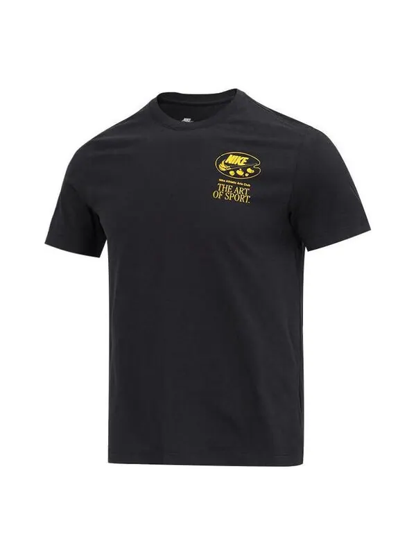 Футболка Nike Sportswear T-Shirt 'Black' — изображение 1 из 3, черный/мульти