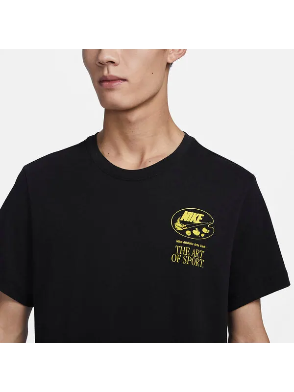 Футболка Nike Sportswear T-Shirt 'Black' — изображение 2 из 3, черный/мульти