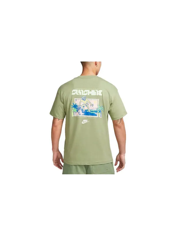 Футболка sportswear graphic t-shirt (asia sizing) 'oil green' Nike — изображение 2 из 3, зеленый