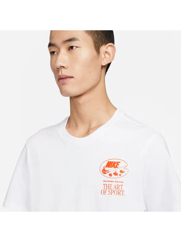 Футболка Nike Sportswear T-Shirt 'White' — изображение 2 из 3, белый