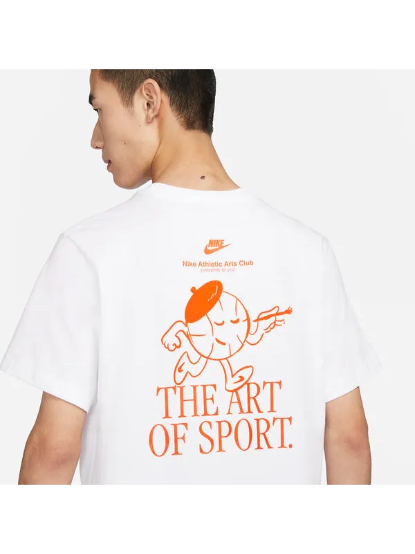 Футболка Nike Sportswear T-Shirt 'White' — изображение 3 из 3, белый