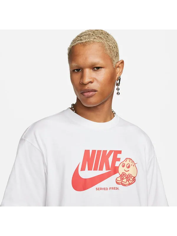 Футболка Nike Sportswear Max90 T-shirt 'White' — изображение 2 из 4, белый