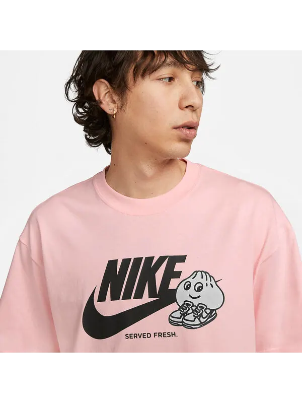 Футболка Nike Dumpling Logo T-Shirt 'Pink' — изображение 2 из 4, розовый
