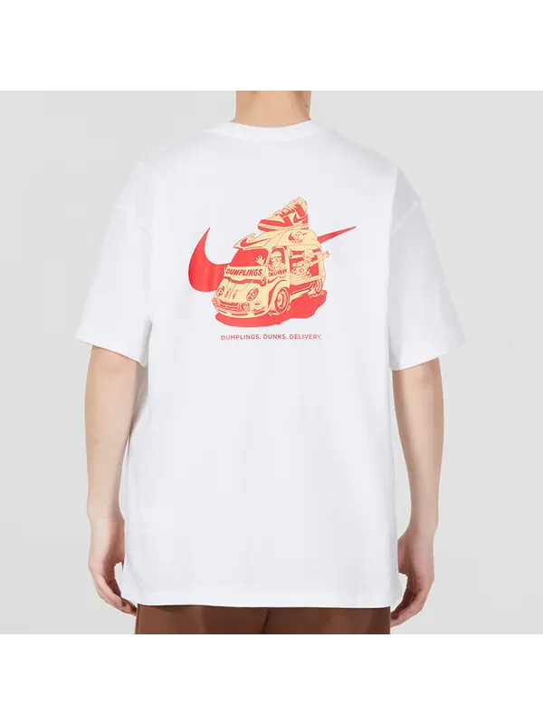 Футболка Nike Dumpling Dunk T-Shirt 'White' — изображение 3 из 3, белый/мульти