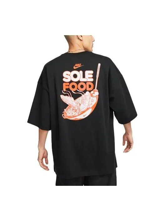 Футболка Nike Sportswear Sole Food T-Shirt 'Black' — изображение 1 из 2, черный/мульти