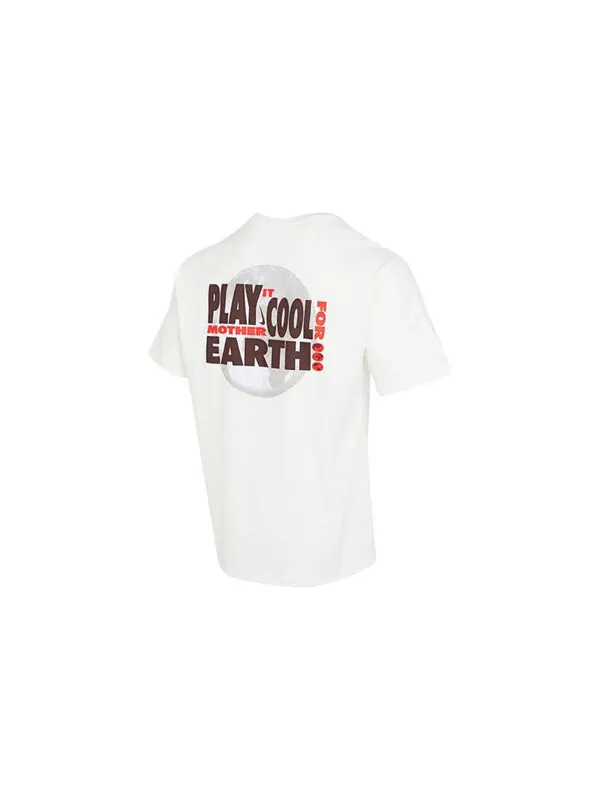Футболка Nike Sportswear Earth T-Shirt 'White' — изображение 3 из 4, белый/мульти