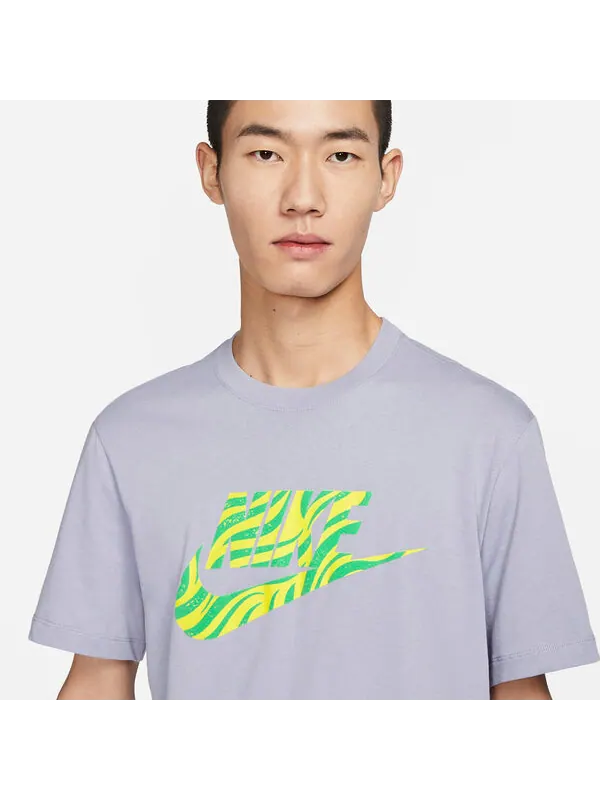 Футболка Nike Sportswear T-Shirt 'Grey' — изображение 2 из 4, серый