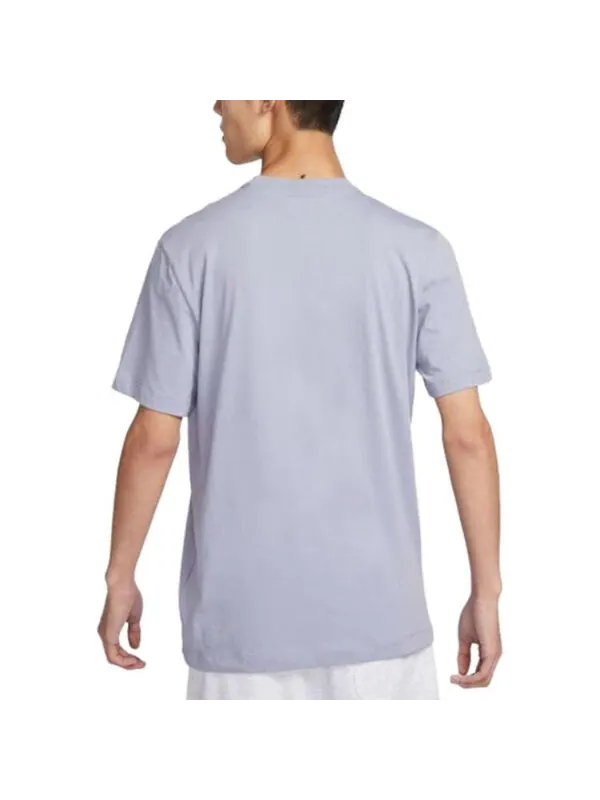 Футболка Nike Sportswear T-Shirt 'Grey' — изображение 4 из 4, серый