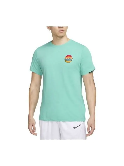 Футболка баскетбольная dri fit Nike — изображение 1 из 4, зеленый/мульти