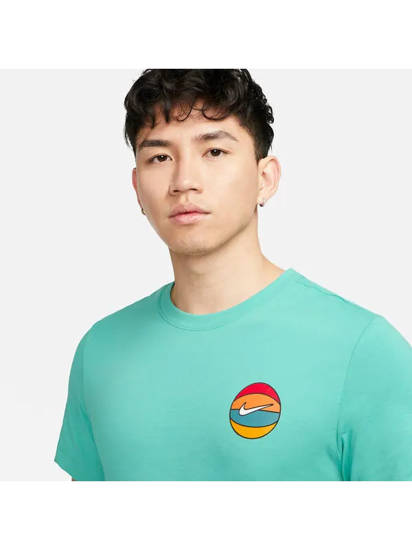 Футболка баскетбольная dri fit Nike — изображение 2 из 4, зеленый/мульти