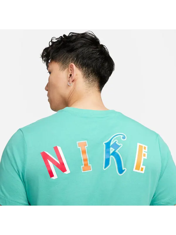 Футболка баскетбольная dri fit Nike — изображение 3 из 4, зеленый/мульти
