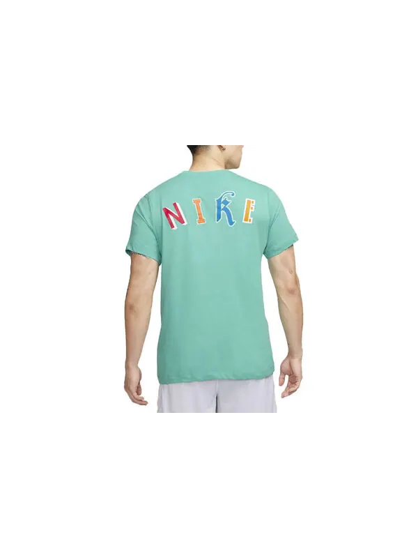 Футболка баскетбольная dri fit Nike — изображение 4 из 4, зеленый/мульти