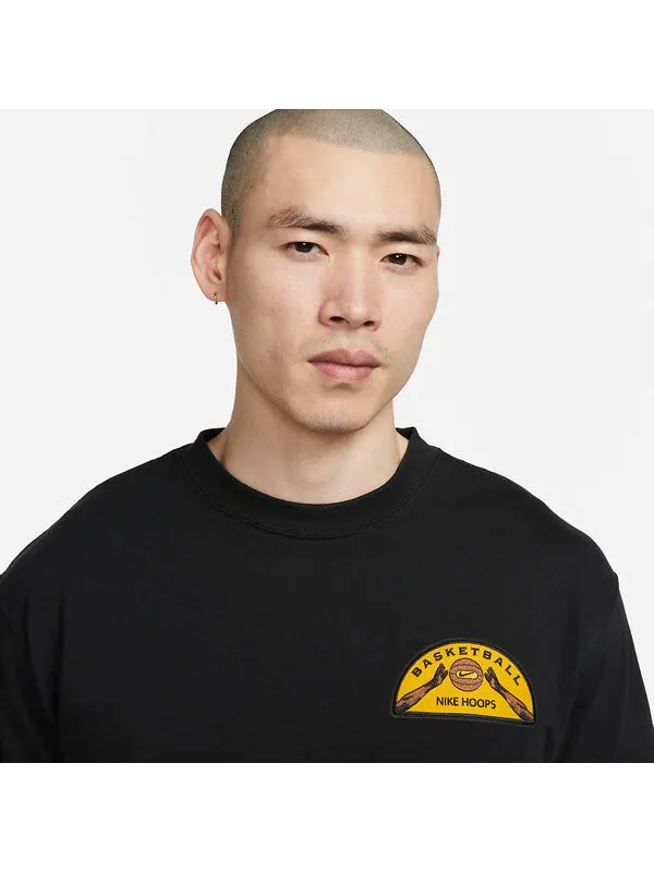 Футболка Nike Max90 Basketball T-Shirt 'Black' — изображение 2 из 4, черный/мульти