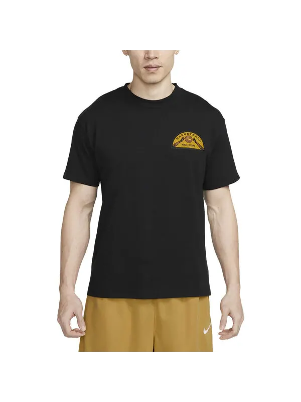 Футболка Nike Max90 Basketball T-Shirt 'Black' — изображение 4 из 4, черный/мульти