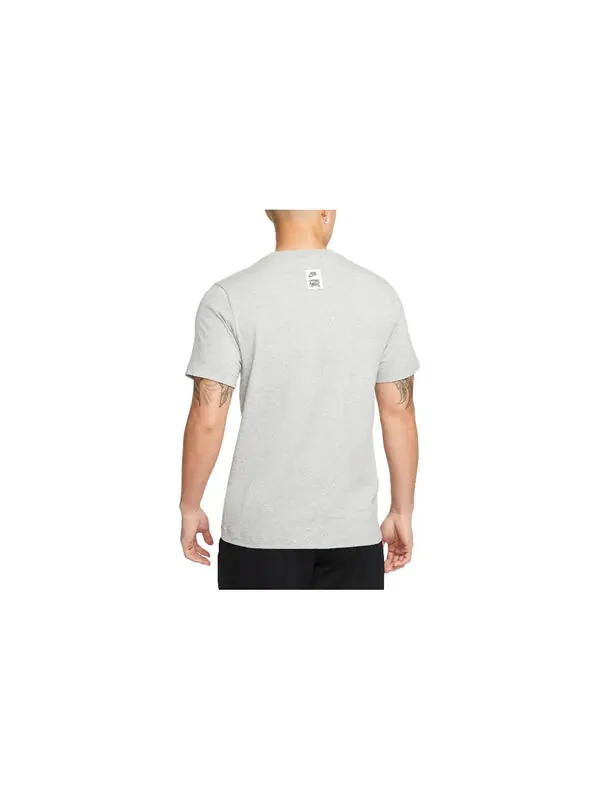 Футболка Nike Logo Force T-shirt 'Grey' — изображение 2 из 3, серый