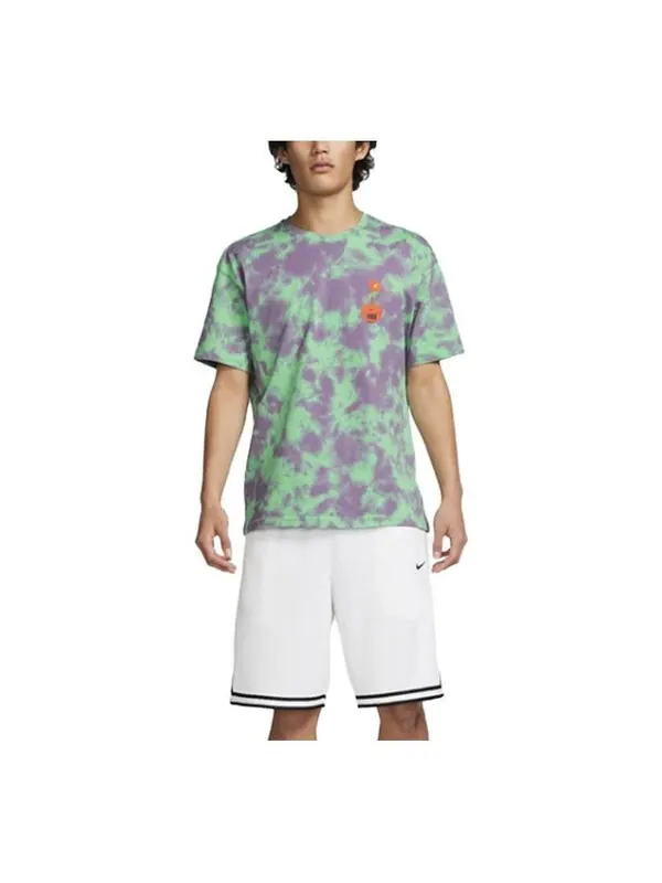 Футболка Nike Max90 Just Do It Basketball T-Shirt 'Green Purple' — изображение 1 из 4, зеленый/мульти